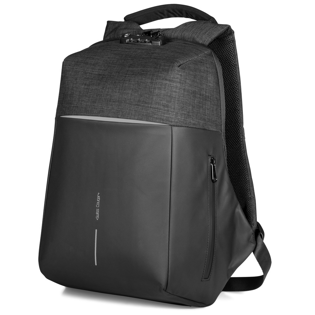 Swiss Cougar Monaco Anti-Theft Laptop Backpack – Black