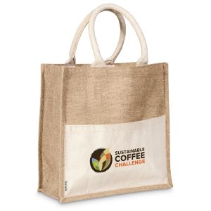 Okiyo Kachi Jute & Cotton Tote in Natural