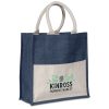 Okiyo Kachi Jute & Cotton Tote - Navy