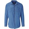 Mens Long Sleeve Eastwood Denim Shirt - Blue