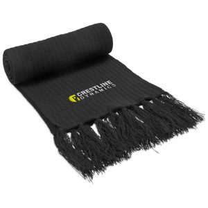 Nebraska Acrylic Scarf in Black