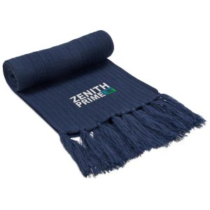 Nebraska Acrylic Scarf in Navy