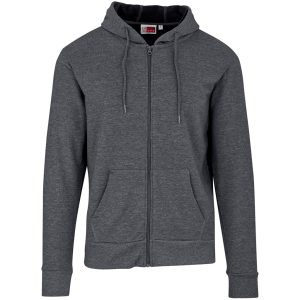 Mens Bravo Hooded Sweater in Charcoal
