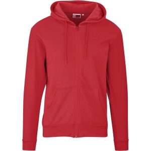 Mens Bravo Hooded Sweater in Red