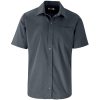 Mens Short Sleeve Kensington Shirt - Grey