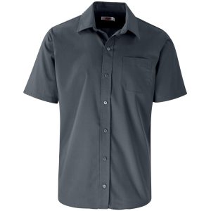 Mens Short Sleeve Kensington Shirt in Grey
