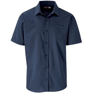 Mens Short Sleeve Kensington Shirt in Navy