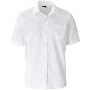 Mens Short Sleeve Kensington Shirt in White