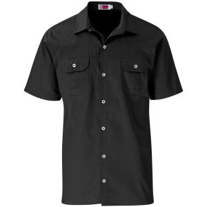 Mens Short Sleeve Wildstone Shirt in Black