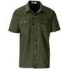 Mens Short Sleeve Wildstone Shirt - Military Green