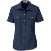 Ladies Short Sleeve Wildstone Shirt - Navy