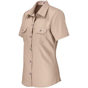 Ladies Short Sleeve Wildstone Shirt in Stone