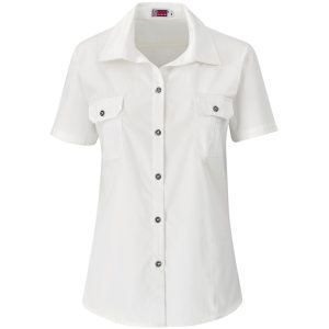 Ladies Short Sleeve Wildstone Shirt in White