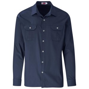 Mens Long Sleeve Wildstone Shirt in Navy