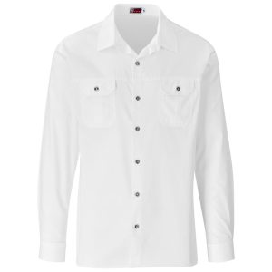 Mens Long Sleeve Wildstone Shirt in White