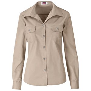 Ladies Long Sleeve Wildstone Shirt in Stone