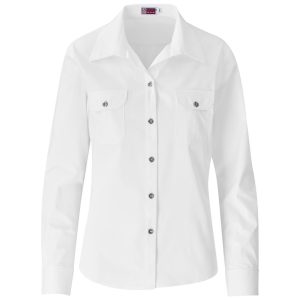 Ladies Long Sleeve Wildstone Shirt in White