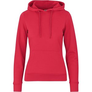 Ladies Omega Hooded Sweater in Red