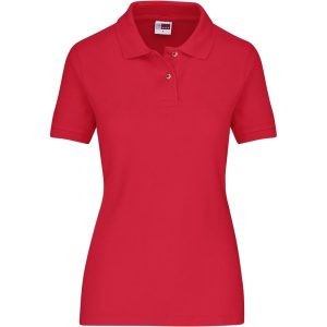 Ladies Boston Golf Shirt in Red