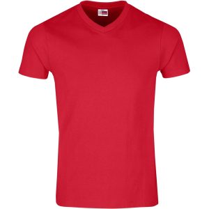 Mens Super Club 165 V-Neck T-Shirt - Red