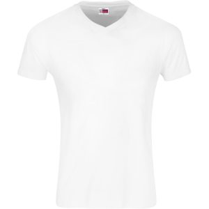 Mens Super Club 165 V-Neck T-Shirt in White