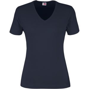 Ladies Super Club 165 V-Neck T-Shirt in Navy