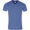 Mens Michigan Melange V-Neck T-Shirt - Blue