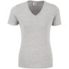 Ladies Michigan Melange V-Neck T-Shirt - Grey