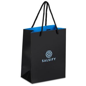 Altitude Finery Mini Paper Gift Bag in Light Blue