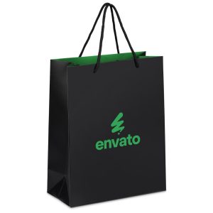 Altitude Finery Midi Paper Gift Bag in Green
