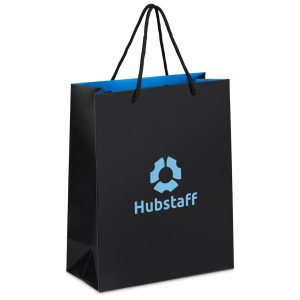 Altitude Finery Midi Paper Gift Bag in Light Blue