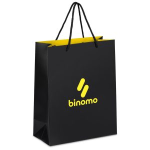 Altitude Finery Midi Paper Gift Bag in Yellow