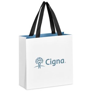 Altitude Galleria Mini Paper Gift Bag in New Blue