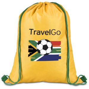 Altitude Fanflare 190T Drawstring Bag in Yellow Green