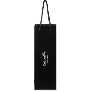 Altitude Majesty Wine Paper Gift Bag in Black