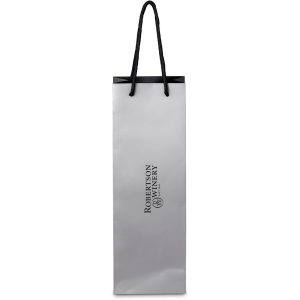 Altitude Majesty Wine Paper Gift Bag in Silver