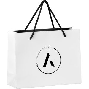 Altitude Majesty Mini Paper Gift Bag in Solid White