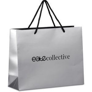 Altitude Majesty Midi Paper Gift Bag in Silver