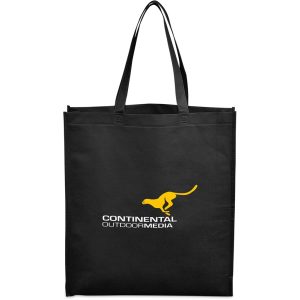 Wellington Non-Woven Shopper in Black
