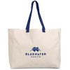 Kooshty Barbados Large Cotton Beach Bag - Navy
