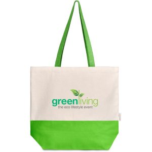 Kooshty Convo Cotton Beach Bag in Lime