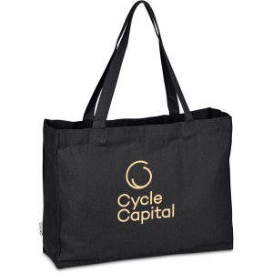 Okiyo Subarashi Recycled Canvas Tote in Black