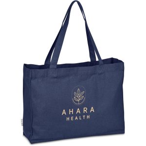 Okiyo Subarashi Recycled Canvas Tote in Navy