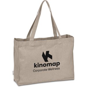Okiyo Subarashi Recycled Canvas Tote in Stone