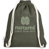 Okiyo Kinchaku Recycled Canvas Drawstring Bag - Military Green