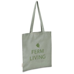 Okiyo Ito Recycled Coloured Cotton Shopper in Sage