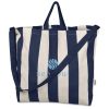 Okiyo Natsuri Recycled Cotton Canvas Large Beach Bag - Navy