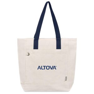 Okiyo Tansu Recycled Canvas Conference Tote in Navy