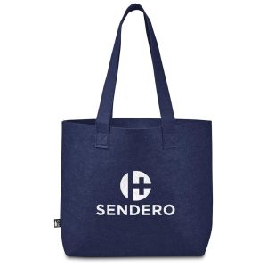 Okiyo Yoongi Recycled PET Felt Shopper in Navy