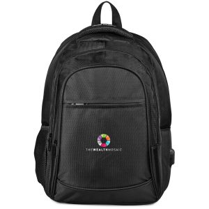 Swiss Cougar Boston Laptop Backpack in Black